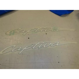 RINKER CAPTIVA PAIR (2) DECAL GRAY / WHITE 29" X 4" MARINE BOAT