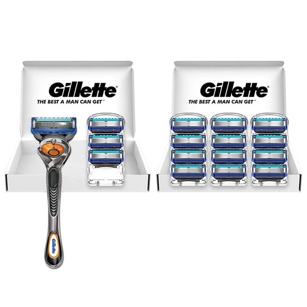 Gillette ProGlide Flex Ball Manual Razor, Men's, Single Item with 16 Replacement Blades