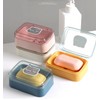 Transparent Plastic Soap Case Holder Portable Clear Soap Container Box