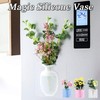 3 Pack Silicone Sticky Flower Pot Vases - Removable Self-Adhesive