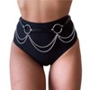 Bodiy Punk - Cinturones de piel para mujer, diseño gótico
