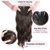 XIXISNOW Hair Topper 24 Inch Long Wavy Toppers Hair Pieces