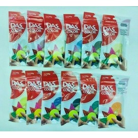 DAS PRANG MODELING ART CLAY 12-PACK MULTI-COLOR 150 gram / 5.3 ounces NEW