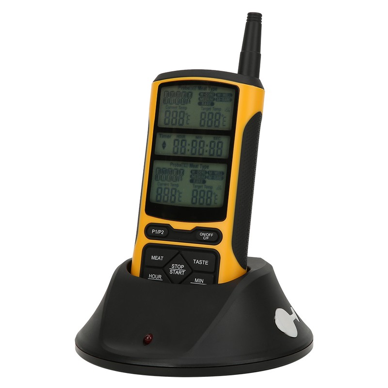 Dual Probe Wireless Transmission BBQ Thermometer Food Thermometer Kitchen Cooking