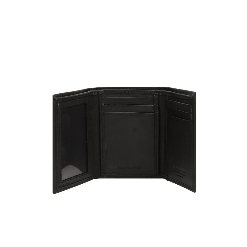 GUESS Angels Rfid Trifold, Cartera Hombre, Negro (Black), OS