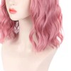 Fake Curly Wig Synthetic Soft Breathable Short Curly Wavy Hair