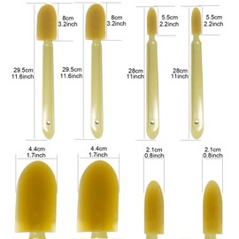 Extended Reach Grout Caulking Tool, 2pcs Rubber Caulk Finishing Tool with Ergonomic Grip for Bathroom, Kitchen Tile Gaps and Hard-to-Reach Areas