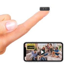 Smallest Wireless WiFi IP Camera,HD1080P Spy Camera,Portable Camera,Portable Video Recording Live Feed,Baby Monitor with Night Vision,Motion Detection,Cloud Storage for Security with iOS Android APP