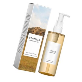 Aceite limpiador ligero de Centella Asiática 100 ml - Desmaquillante suave y eficaz, aceite limpiador facial, rico en vitamina E para hidratar, apto para pieles secas y sensibles.