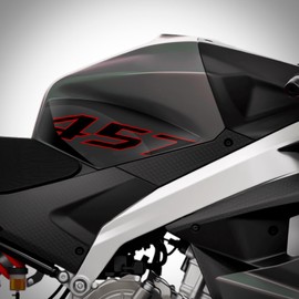 Az Graphishop 3D Resin Side Tank Pads Compatible with Aprilia RS 457 2024-2025 L-234 (Prismatic Dark)