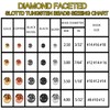 Eupheng Tungsten Beads Diamond Faceted Slotted Fly Tying Materials 10