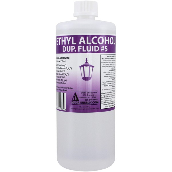 Duda Energy eth950 950 mL bottle of Denatured Ethanol with