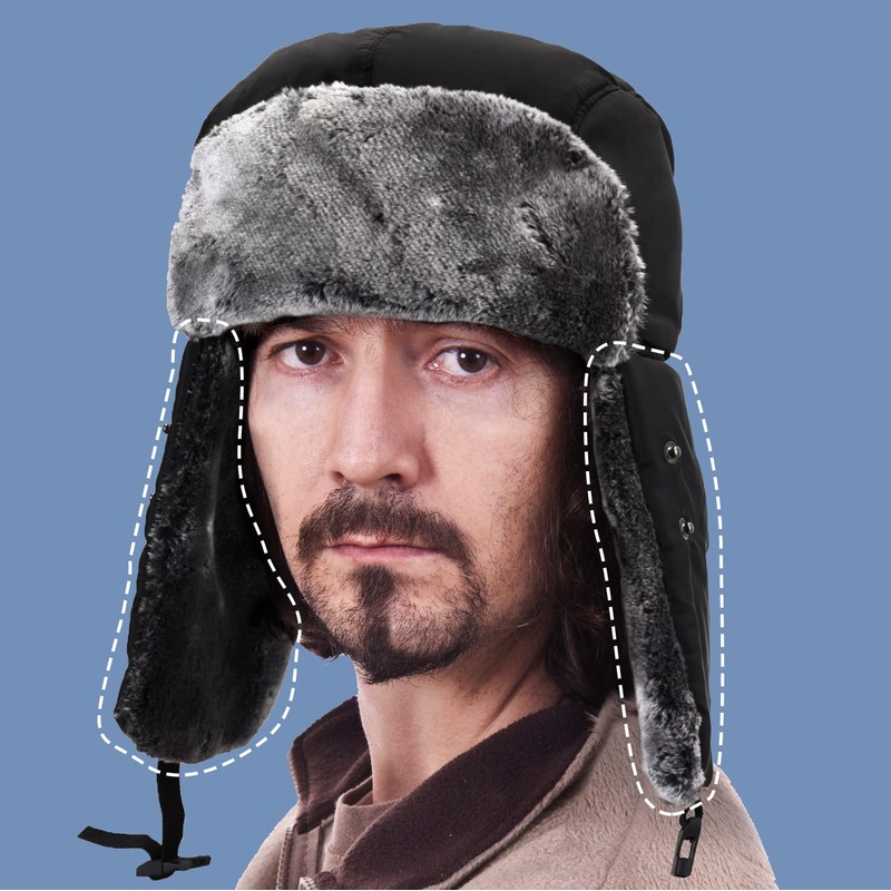Unisex Winter Ear Flap, Trooper, Trapper, Bomber Hat, Keeping Warm