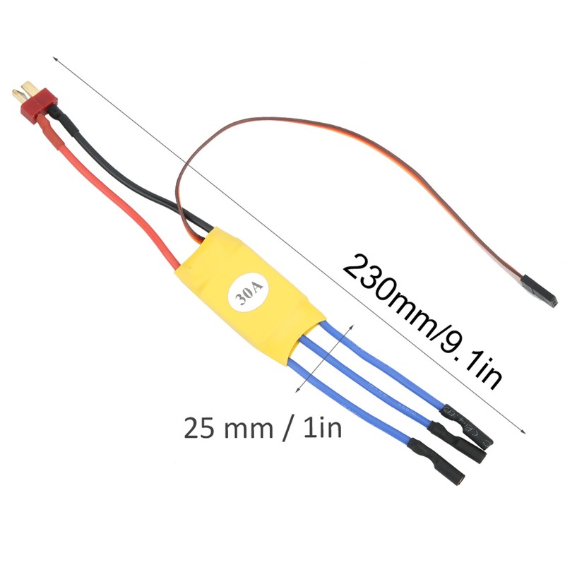 30A ESC T Plug 3.5mm Quadcopter Drone Brushless ESC Upgrade