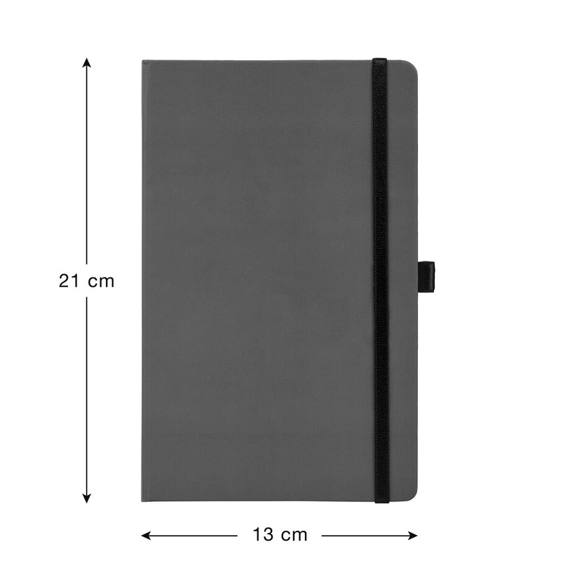 Notebook Lined with Elastic Band, 13 x 21 cm, Approx.