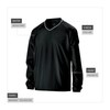 Holloway Men's Bionic Pullover Windshirt, Black/White, Large