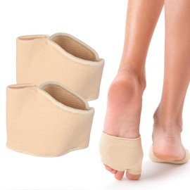Feetly® Almohadillas Metatarsianas con Gel y Manga Transpirable | Protector para Metatarso | Almohadillas de Silicona para Pies | Callos Pies | Ampollas Pies Metatarsalgia | Plantillas para Tacones