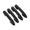 4pcs Gloss Black Carbon Fiber Style Exterior Door Handle Cover