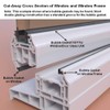 Push Fit Replacement uPVC(PVC) window/door seal - 6M Universal bubble