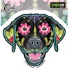 Yujean Products Cali Black Labrador Sticker Weather Resistant Long Lasting