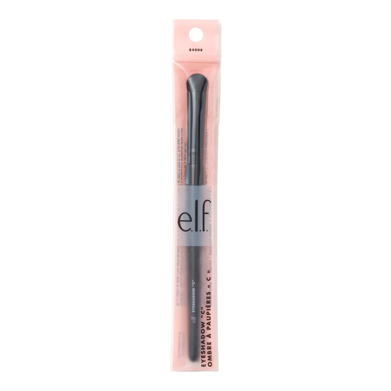 e.l.f. Eyeshadow "C" Brush, Curved Eyeshadow Brush For Blending &