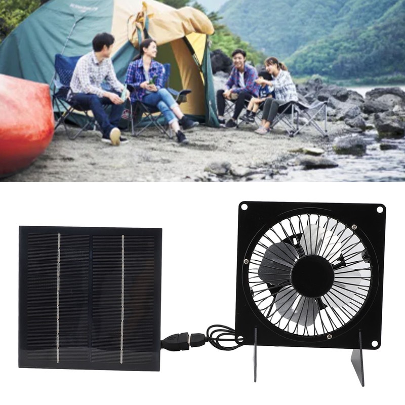 Solar Panel Fan Mini USB Outdoor Portable Cooling Fan Desktop