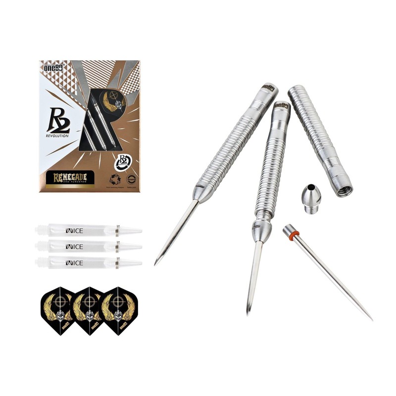 ONE80 Steel Darts R2 Revolution R2 Interchange Re-Negade 2.35 mm