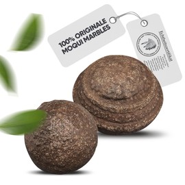 PURAJA Pair of Original Moqui Marbles with Certificate of Authenticity | Living Stones in Premium Quality | Direct from the Hopi Indian - Area in the West of the USA (Size XXL 38-48 mm)