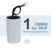 PATIKIL CBB60 50uF Running Capacitors, AC 450V 2 Wires 50/60Hz