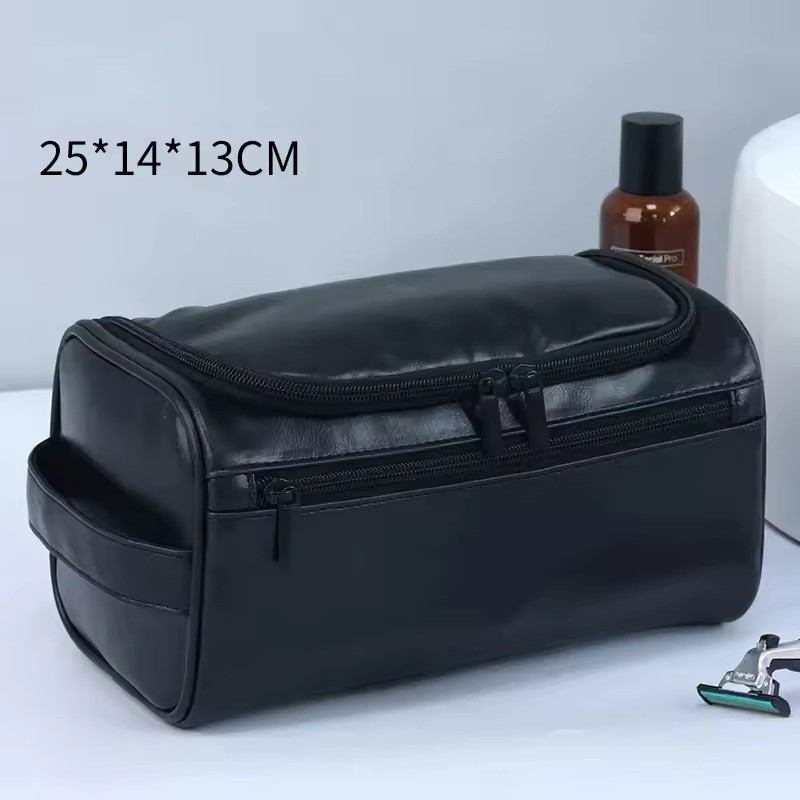 Travel Toiletry Bag with Hanging Hook, Zipper Pockets and Carry