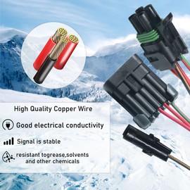 29047-4 Pin, 1 Pin, and 10-Pin Adapter Harness Pigtail Kit Western Fisher Snow Plow Adapter Harness Snow Plow Adapter Harness Compatible - Durable and Reliable Choice