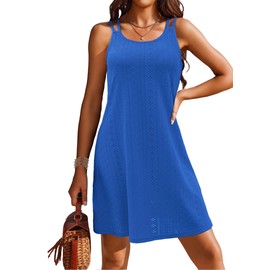 Doreyi Womens Summer Swimsuit Cover Up Loose Sleeveless Bikini Coverups Casual Cami Beach Dress
