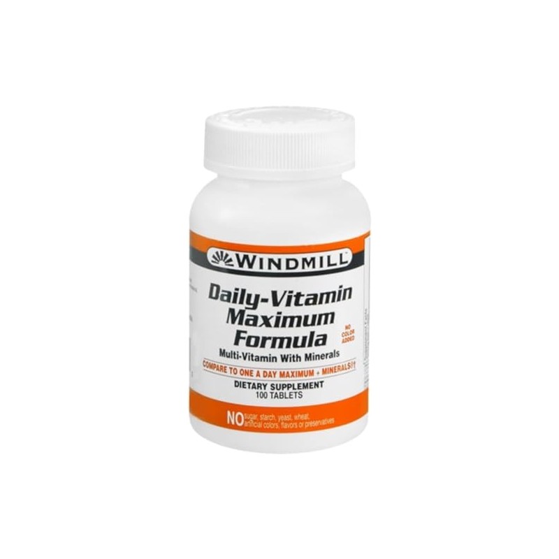 Windmill Health Products Daily Vitamin Maximum Formula, Nutritional Support, Multivitamins