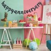 Happy Anniversary Banner, Funny Black Paper Sign Decors for Wedding