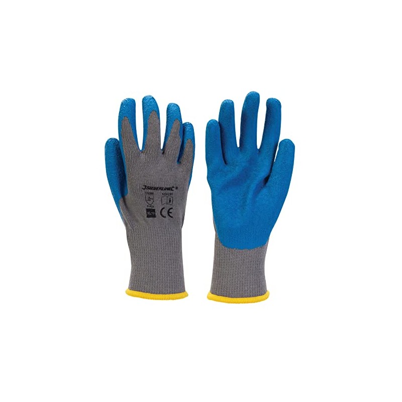 Silverline Latex Builders Gloves, Size XL / 10