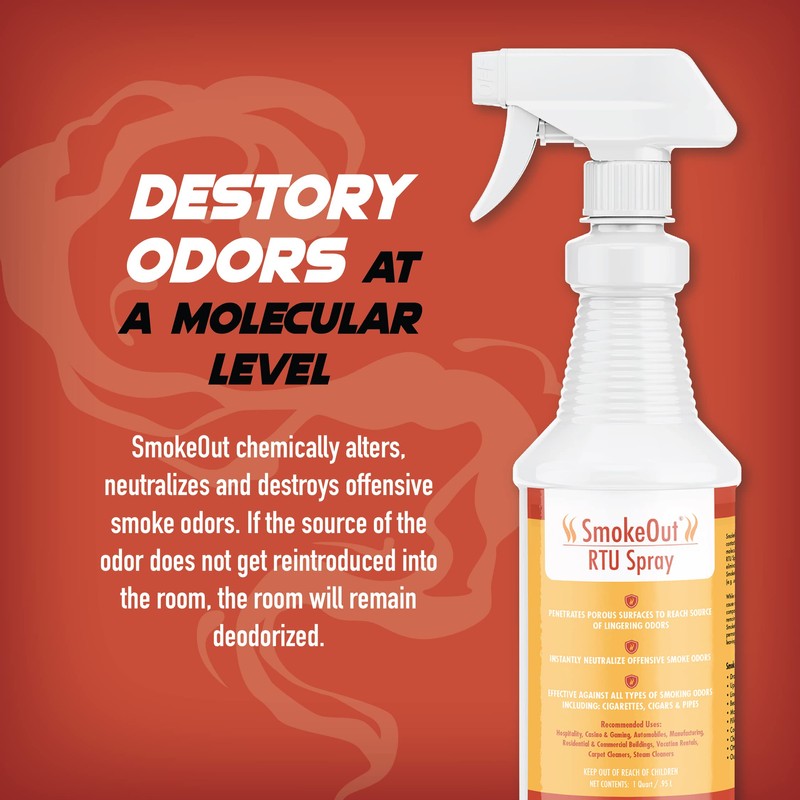 SmokeOut - Commercial Strength Odor Eliminator - Neutralizer, Deodorizer, Odor
