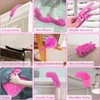 ThinkLearn Microfiber Dusters for Cleaning,14PCS Feather Dusters with Extension Pole,Bendable