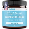 Magnum Solace Magnesium Lotion – Nighttime Magnesium Cream – Apply