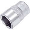 HAZET Hex Socket 900-19|12.5mm Square Drive, Flat Width 19mm, Knurled