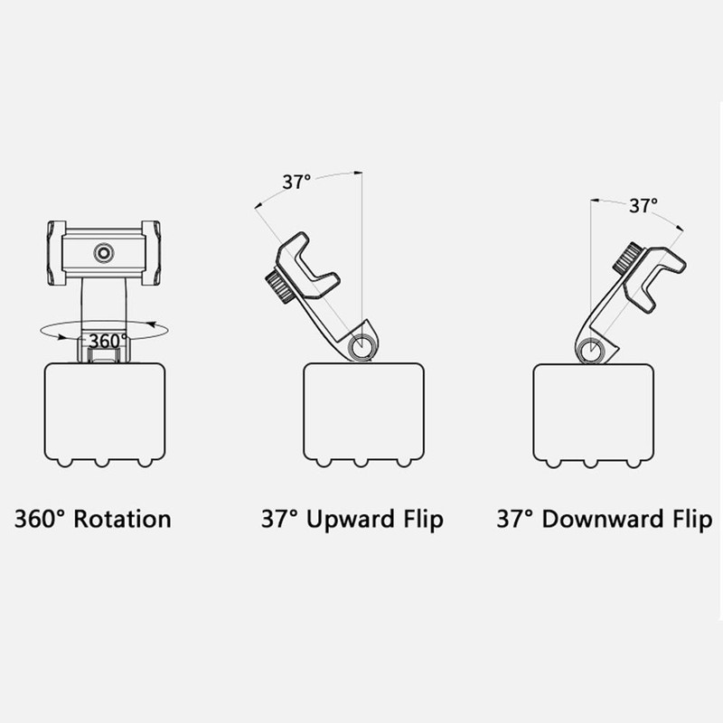 Smart Auto Tracking Holder 360 Degrees Rotation Smart Selfie Stick