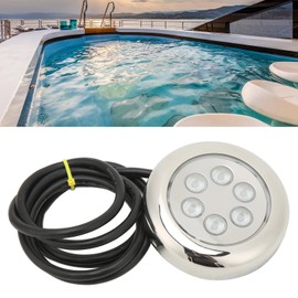 KIMISS LED Underwater Light Marine Boat IP68 Mount Energy Saving 12V‑24VDC for Yacht (RGBW)