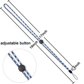 YOUOWO 5 Pack Lanyard Adjustable Lanyards Neck Strap Lanyard for Keys Pen Phone id Badges Holder