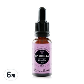 Love Bath Aroma Face Oil Camellia, 20ml, 6 pcs / 러브바스 아로마 페이스오일 동백, 20ml, 6개