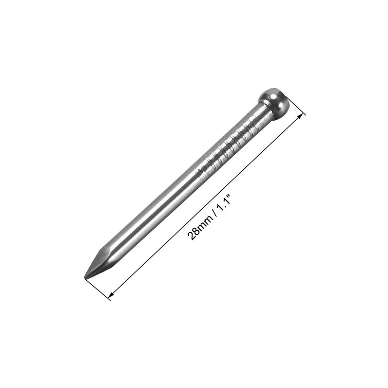 uxcell Finishing Nails Hand-Drive Hardware Carbon Steel Nail 28mm 1.1-inches