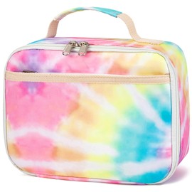 Kids Lunch Box Boys Girls Insulated Lunch Cooler Bag Reusable Lunch Tote Kit for School Travel (094 Tie Dye)