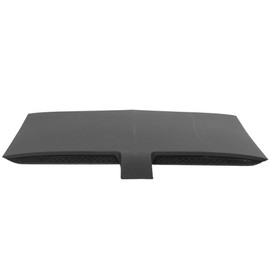Hood vent Compatible With 2015-2017 Ford Mustang, M Type Air Hood Vent Scoop Unpainted Black Polypropylene PP by IKON MOTORSPORTS,  2016