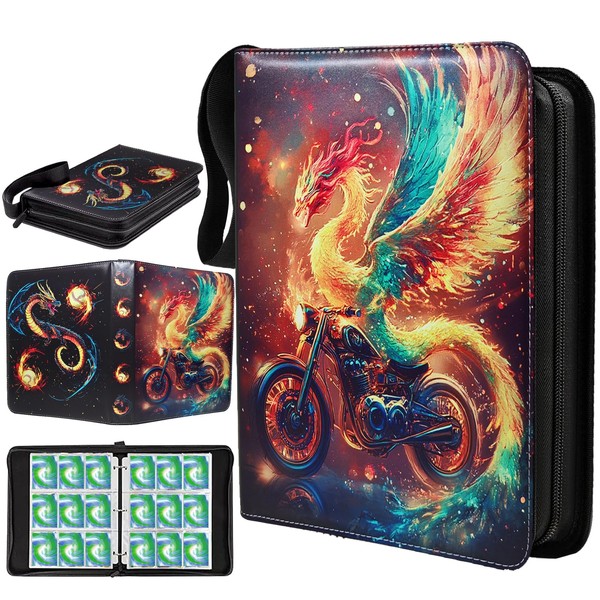 Card binder with 50 removable sleeves and 900 pockets,trading card