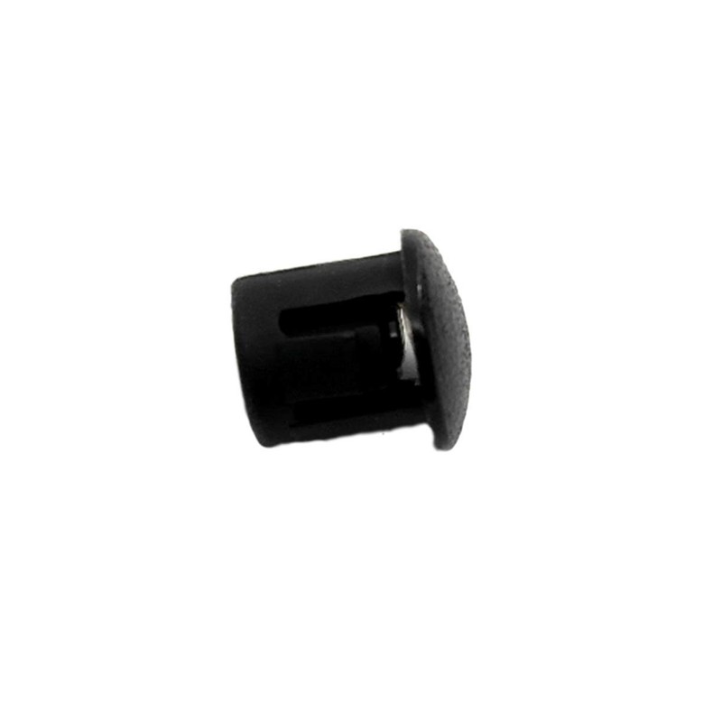 Black Nylon Hole Plugs Fits 1/4" Opening - Domed Textured