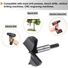 HARFINGTON Forstner Drill Bit 3"(76mm) Tungsten Carbide Wood Drilling Bit