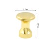 12PCS Mini Cabinet Knobs,1/2 Inch Brushed Gold Dresser Knobs,Mini Metal